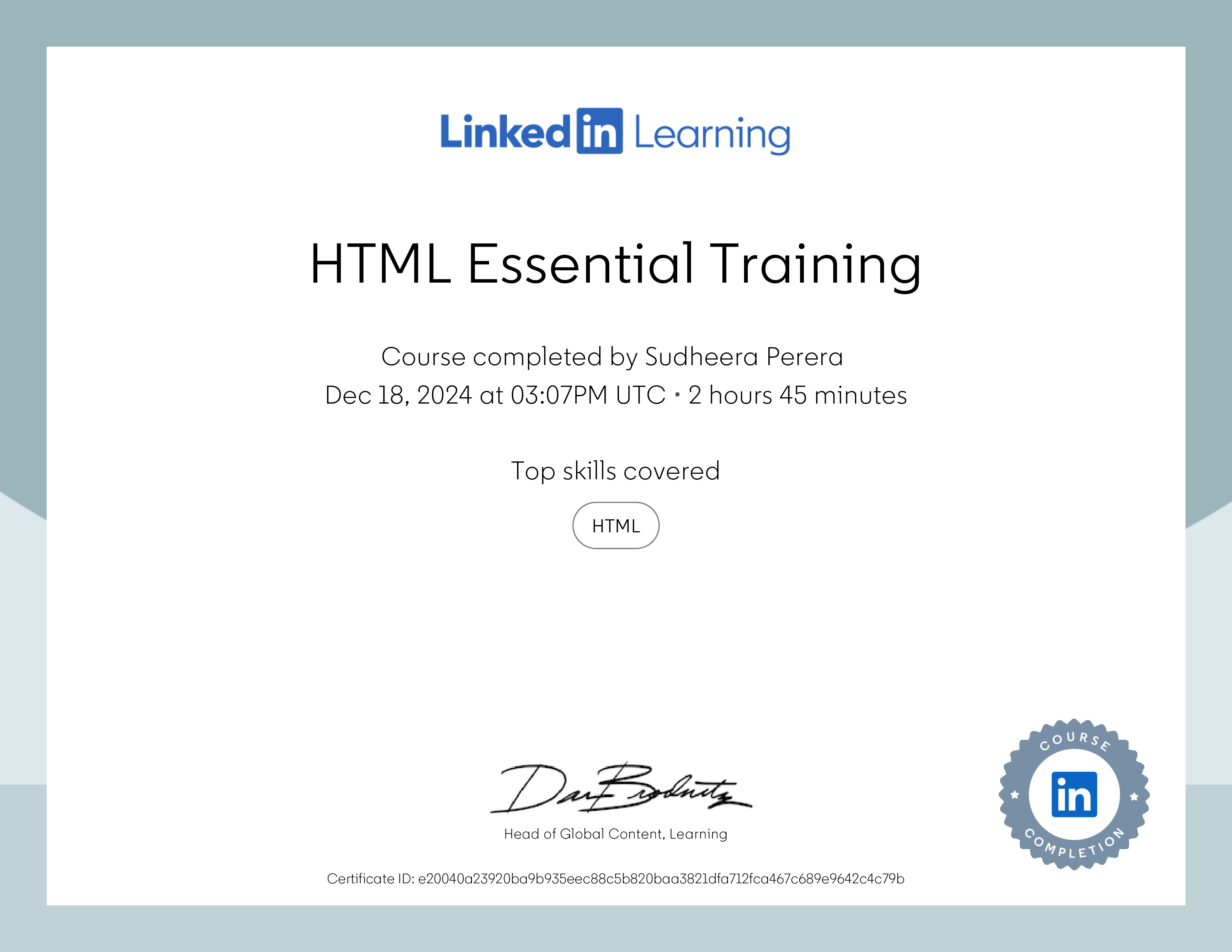 Certificate 5