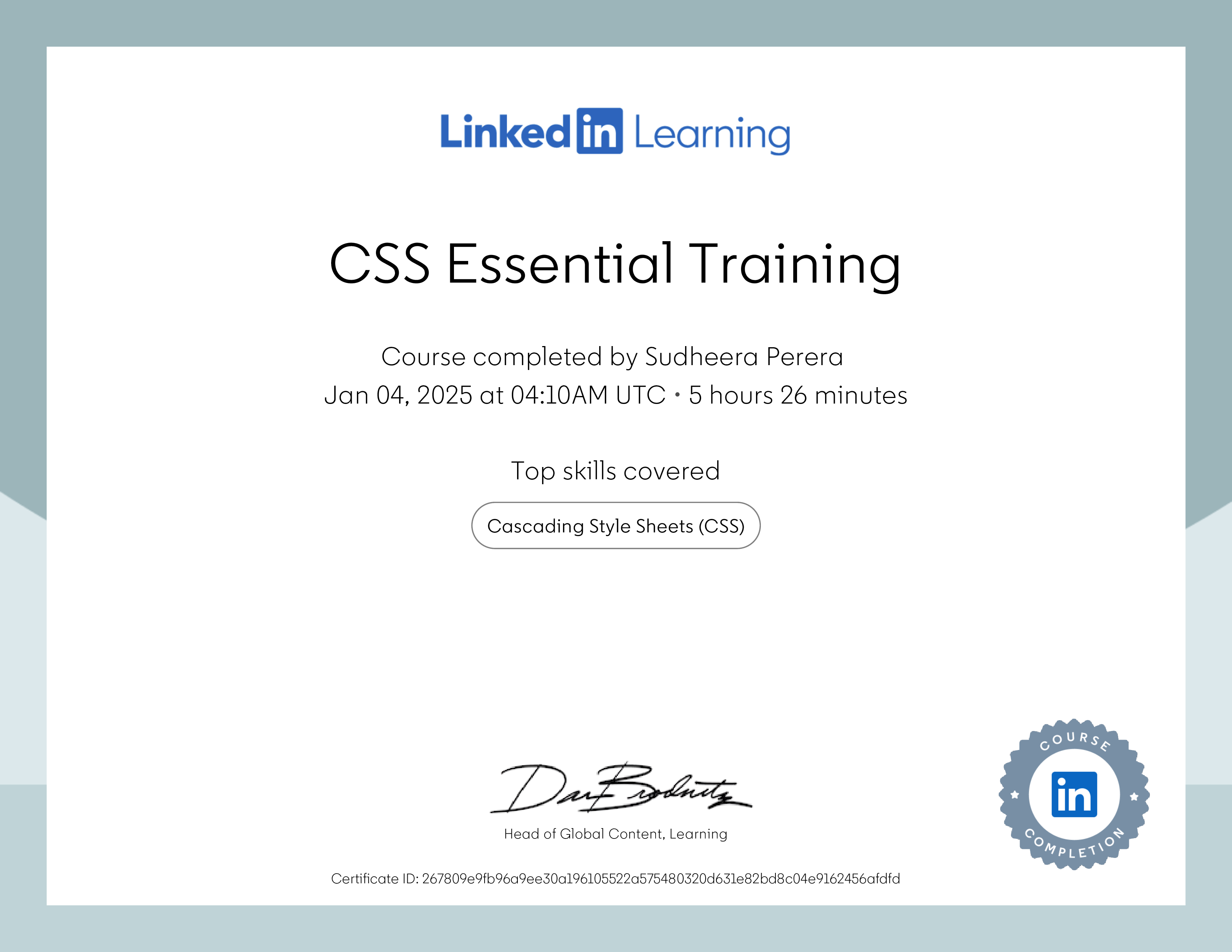 Certificate 6